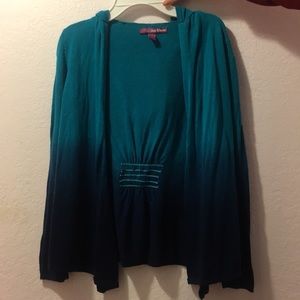 Blue Gradient Knit Sweater